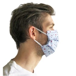 Masque en tissu avec barrette nasale