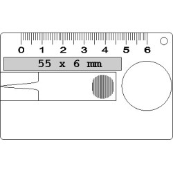 Testeur d'usure de pneu carte