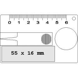 Testeur d'usure de pneu carte