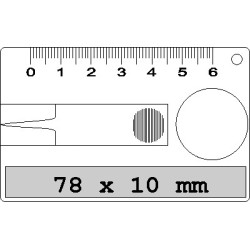 Testeur d'usure de pneu carte