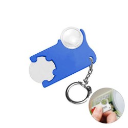 Porte-jeton pour caddie avec loupe