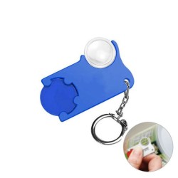 Porte-jeton pour caddie avec loupe