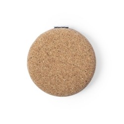 Miroir de poche finition liège