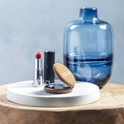 Miroir de poche finition liège