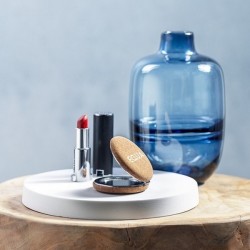 Miroir de poche finition liège