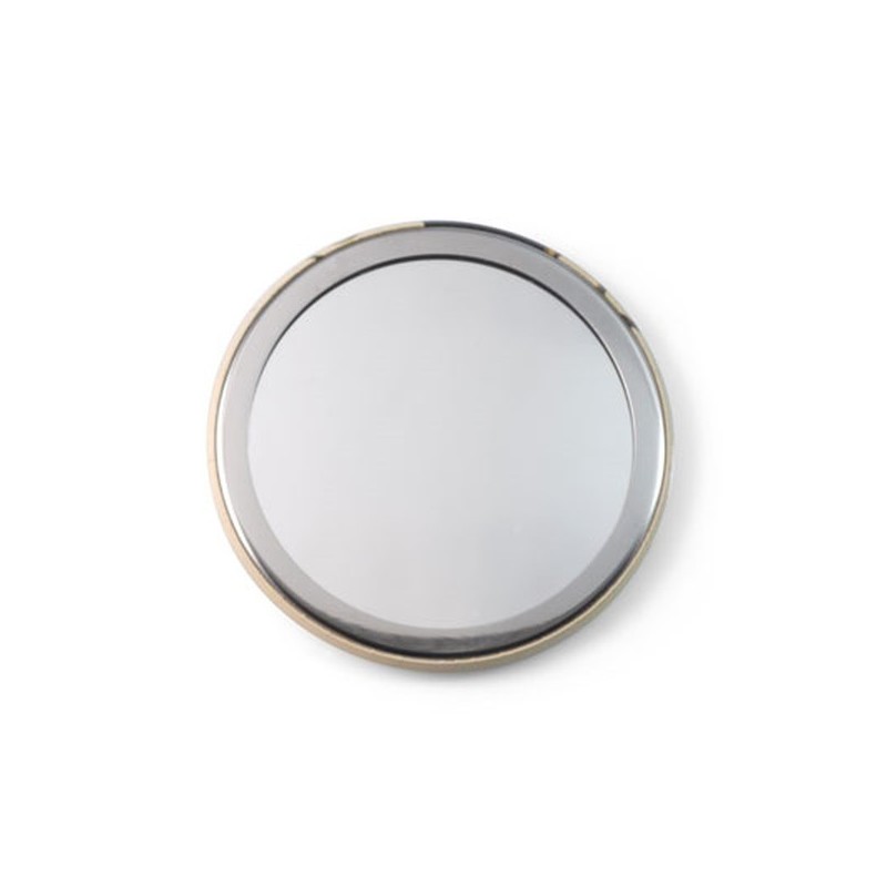 Miroir rond métal quadri
