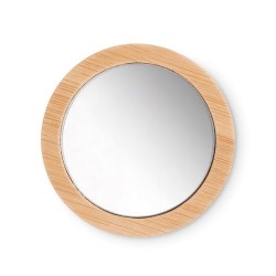 Miroir de poche en bambou