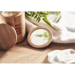 Miroir de poche en bambou