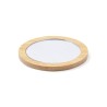 Miroir rond en  bambou