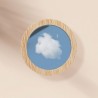 Miroir rond en  bambou