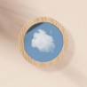 Miroir rond en  bambou