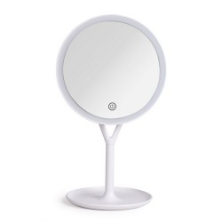 Miroir lumineux tactile sur pied