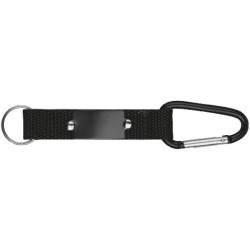 Porte-clés pendentif avec mousqueton et plaque de métal