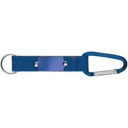 Porte-clés pendentif avec mousqueton et plaque de métal