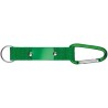 Porte-clés pendentif avec mousqueton et plaque de métal