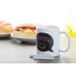 Mug céramique avec bulle en ardoise et 2 craies