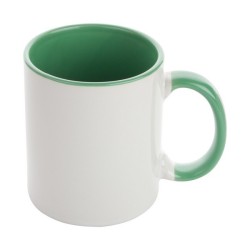 Mug bicolore en céramique 350 ml pour marquage quadri