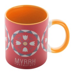 Mug bicolore en céramique 350 ml pour marquage quadri