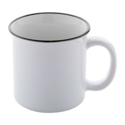 Mug vintage quadri en céramique 330 ml
