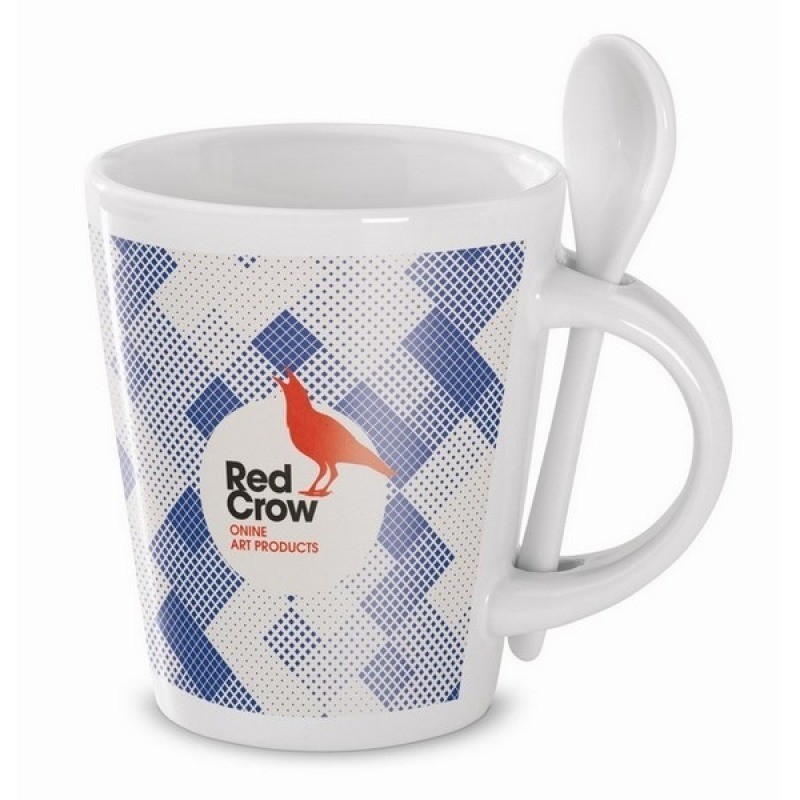 Mug céramique 340 ml avec cuillère