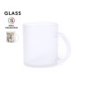 Mug en verre dépoli 350 ml pour marquage quadri