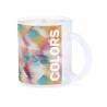Mug en verre dépoli 350 ml pour marquage quadri