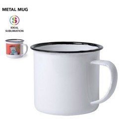 Mug métal 380 ml pour marquage quadri