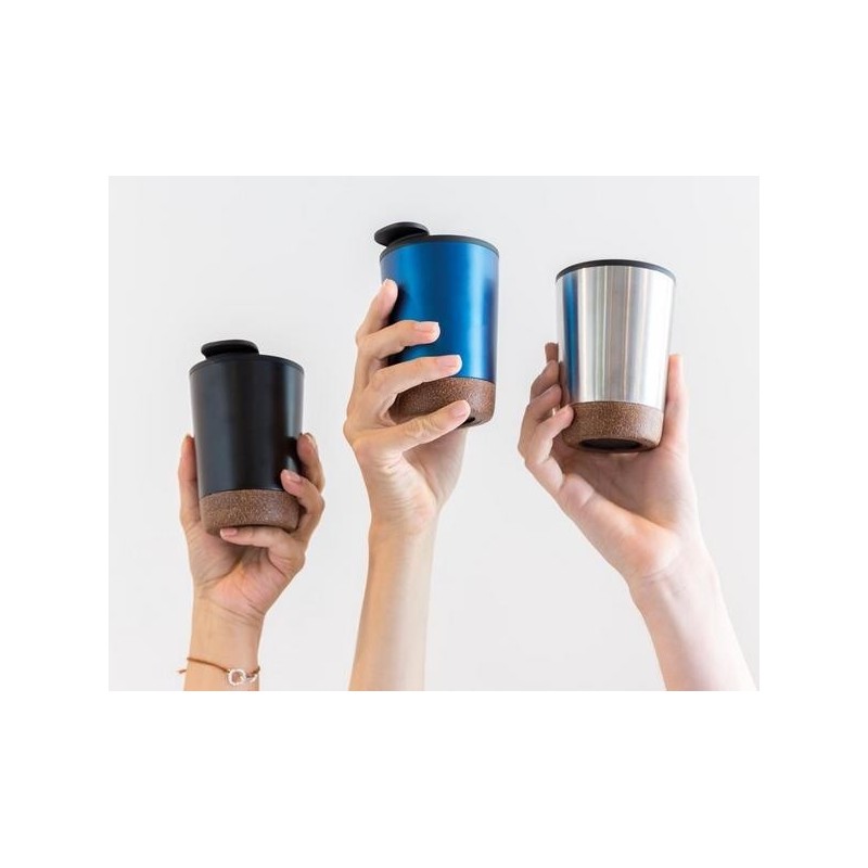 Mug à couvercle 30cl avec base en liège