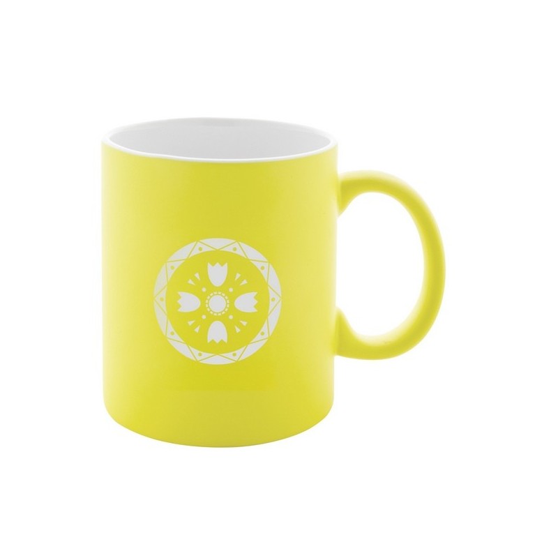 Matière céramique 30 cl blanc à l'intérieur et coloré à l'extérieur