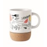 Mug en céramique avec base en liège 300 ml