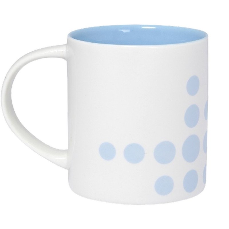 Mug blanc en porcelaine grande anse 30 cl