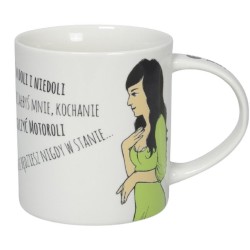 Mug blanc en porcelaine grande anse 30 cl