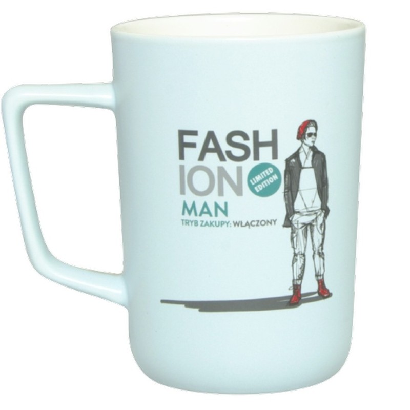 Grand mug allongé 40 cl en porcelaine