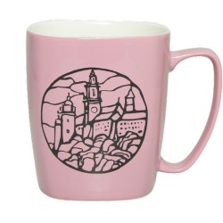 Mug carré en porcelaine 380 ml
