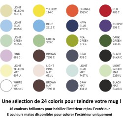 Mug carré en porcelaine 380 ml