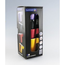 Set de 4 tasses en verre trempé 80 ml