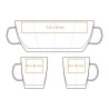 Tasse 25cl en verre double paroi