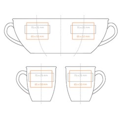 Mug en verre épais 35 cl