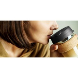 Mug en verre et liège 350 ml