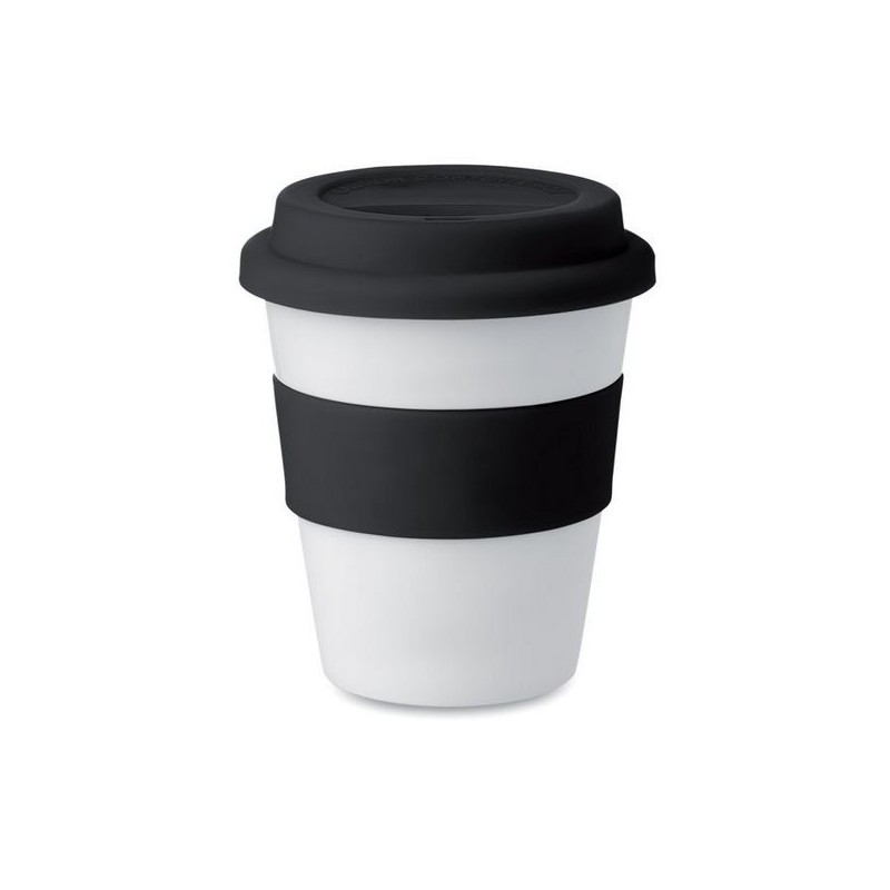 Gobelet PP, couvercle silicone 350 ml