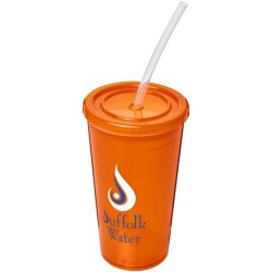 Gobelet translucide à double paroi 350 ml