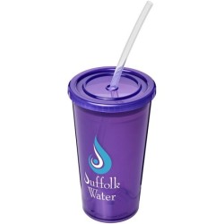 Gobelet translucide à double paroi 350 ml