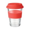 Mug en verre 350 ml Couvercle silicone