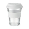 Mug en verre 350 ml Couvercle silicone