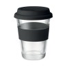 Mug en verre 350 ml Couvercle silicone