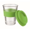 Mug en verre 350 ml Couvercle silicone