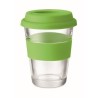 Mug en verre 350 ml Couvercle silicone