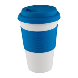 Mug céramique avec couvercle silicone 400 ml
