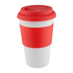 Mug céramique avec couvercle silicone 400 ml