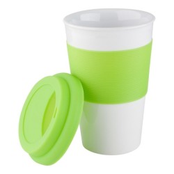 Mug céramique avec couvercle silicone 400 ml